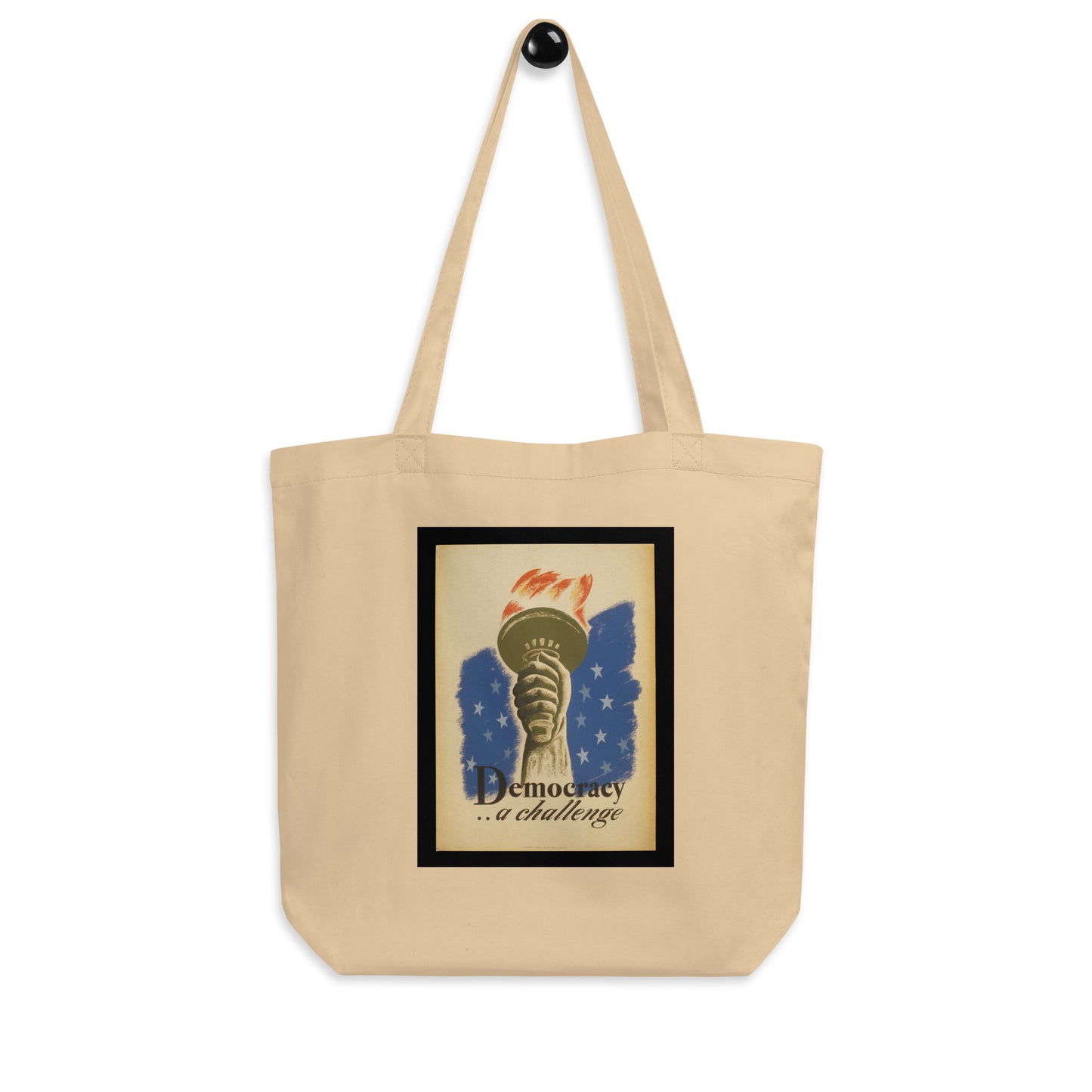 Democracy... a Challenge reusable tote bag