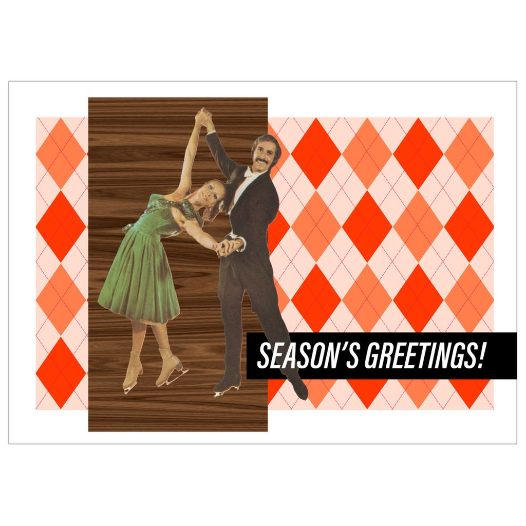 Vintage Argyle Ice Capades Season's Greetings Postcards