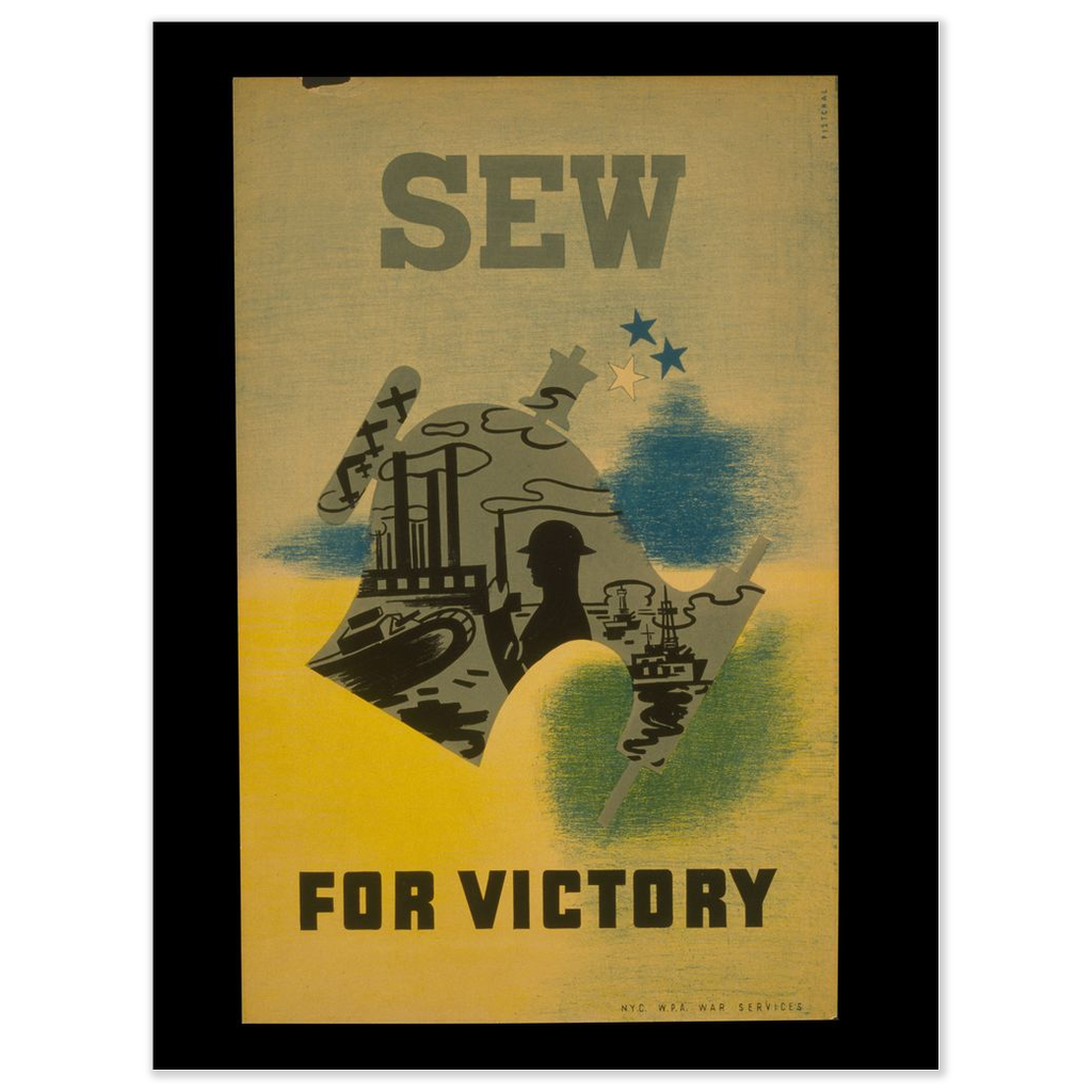 Sew For Victory vintage print