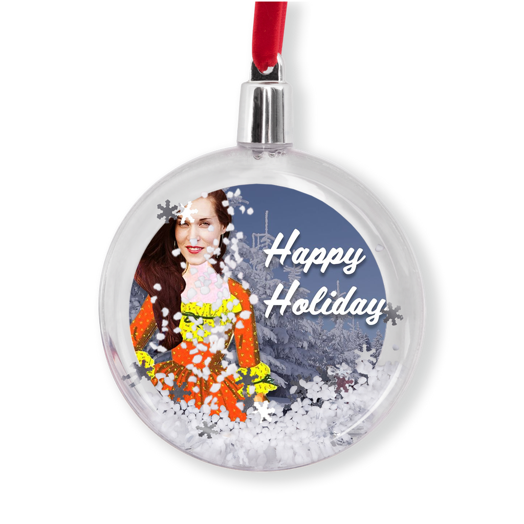 Teal Swan Snowglobe ornament