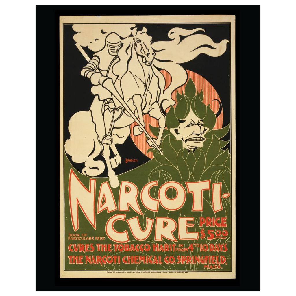 Narcoti-Cure Vintage Public Health print