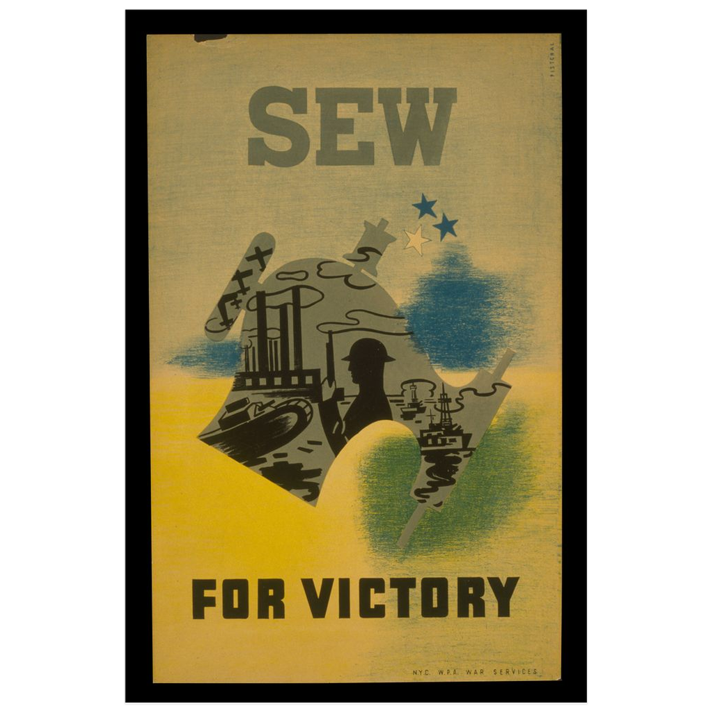 Sew For Victory vintage print