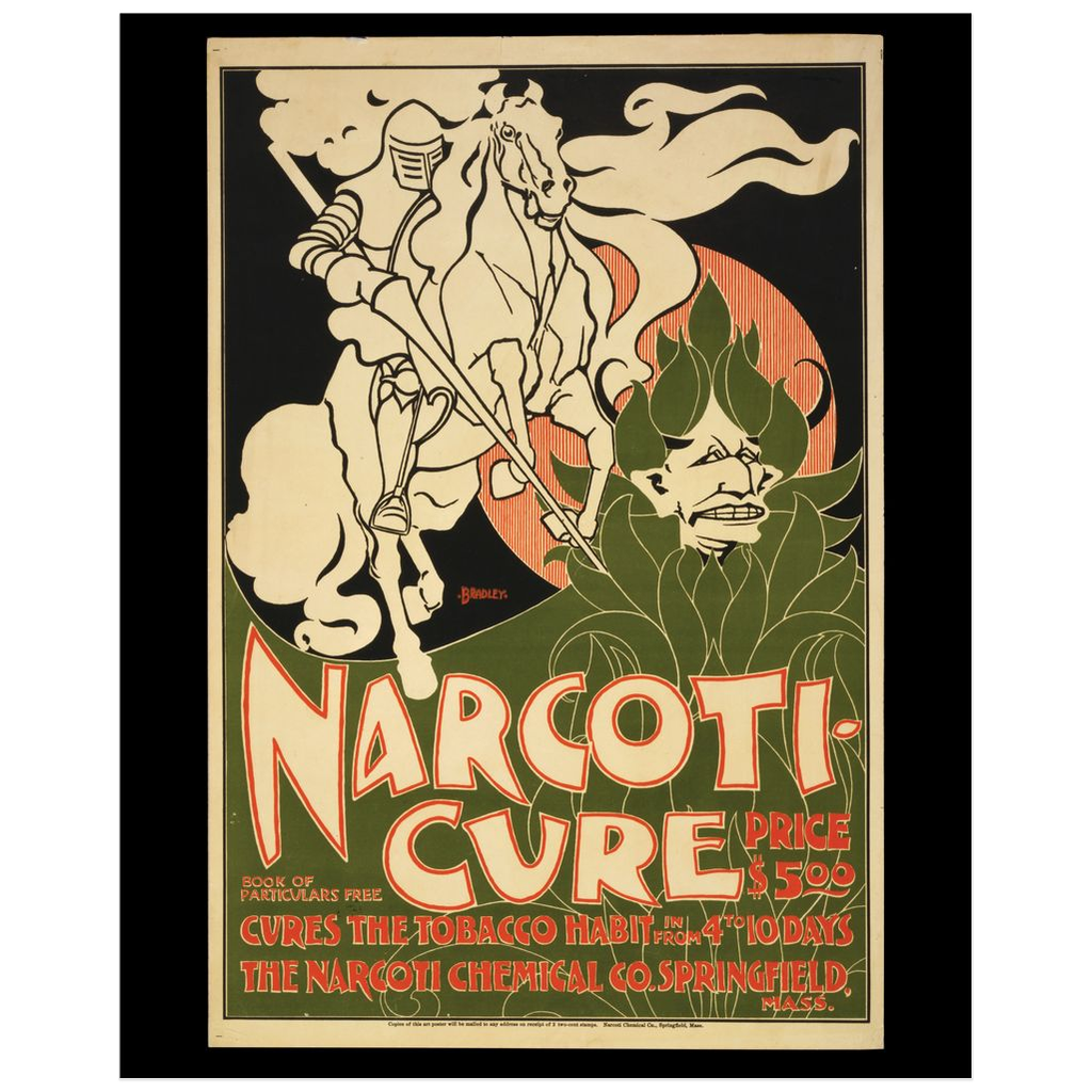 Narcoti-Cure Vintage Public Health print