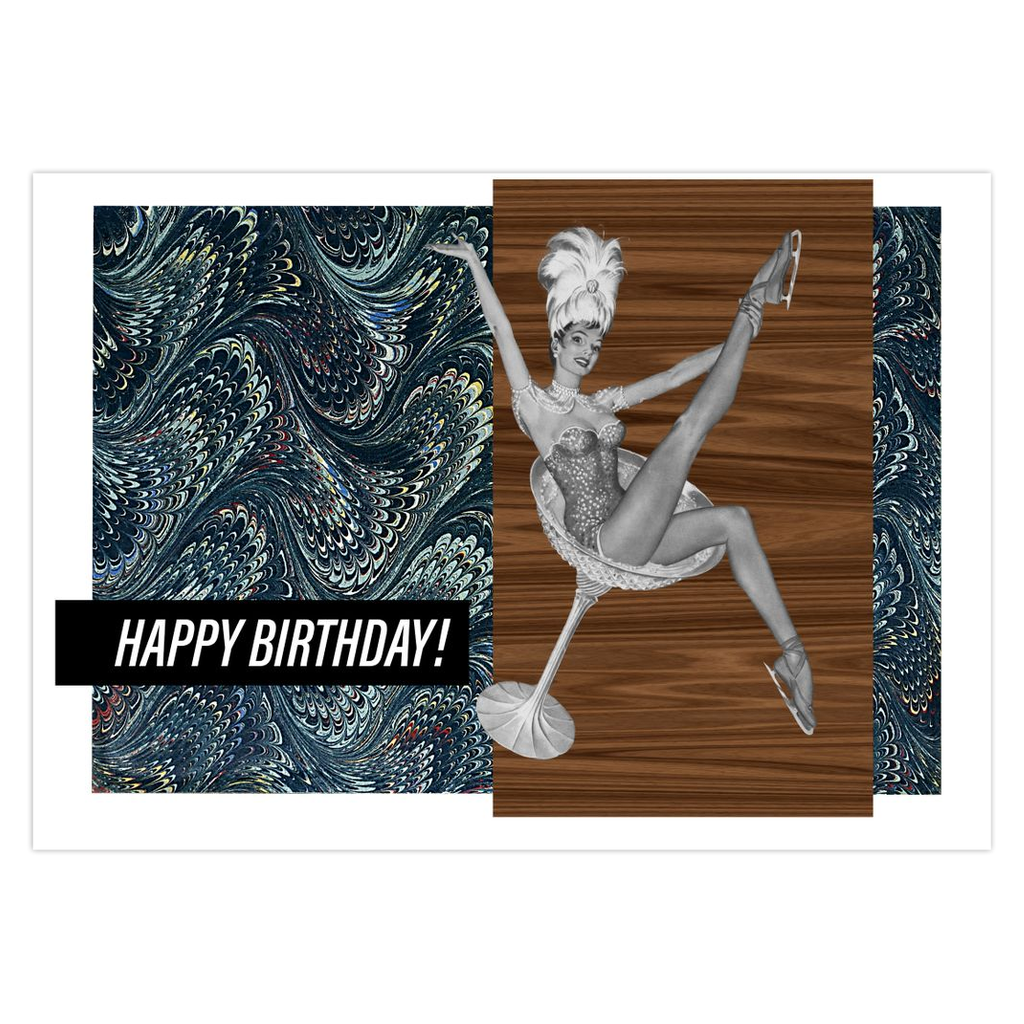 Vintage Ice Capades Happy Birthday Cards