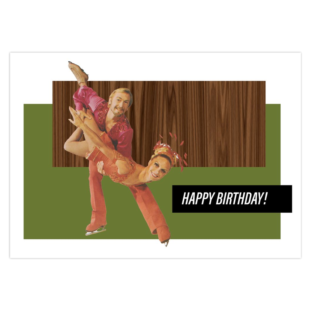 Retro Ice Capades Birthday Cards