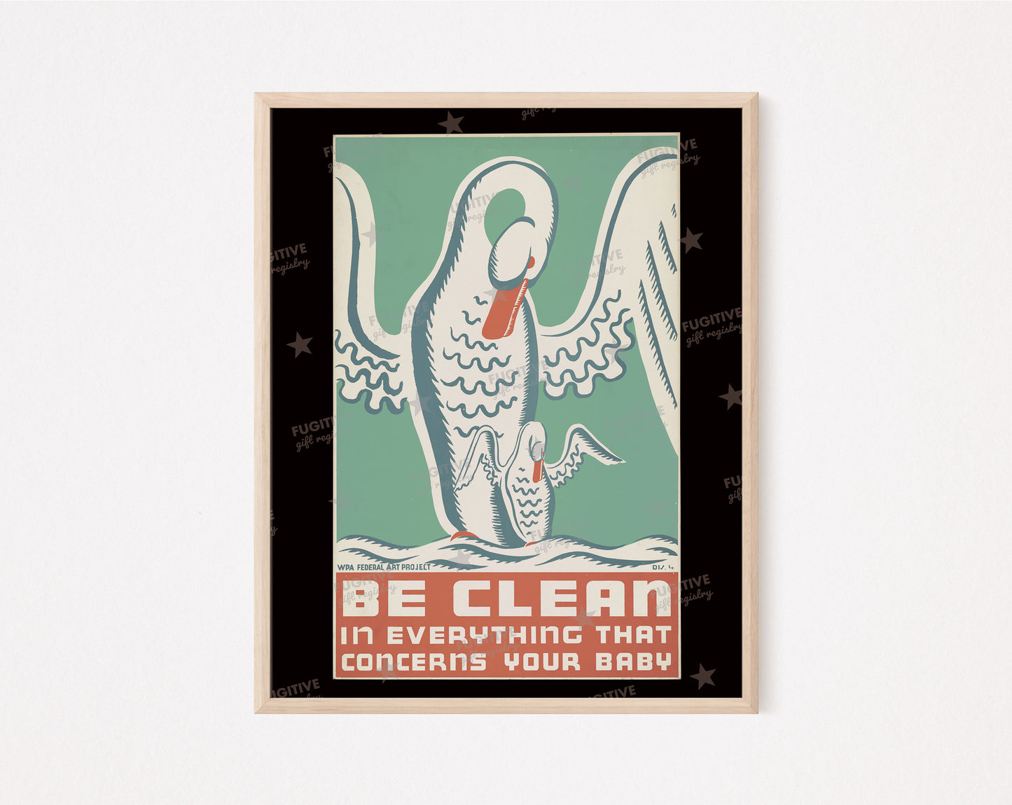 Be Clean Vintage Public Health print