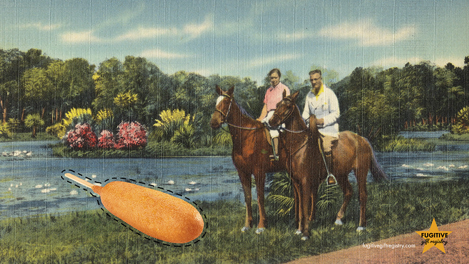 FREE DOWNLOAD Bucolic Country Ride with Corndog Digital Background/ Wallpaper