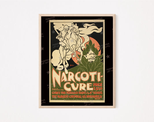 Narcoti-Cure Vintage Public Health print