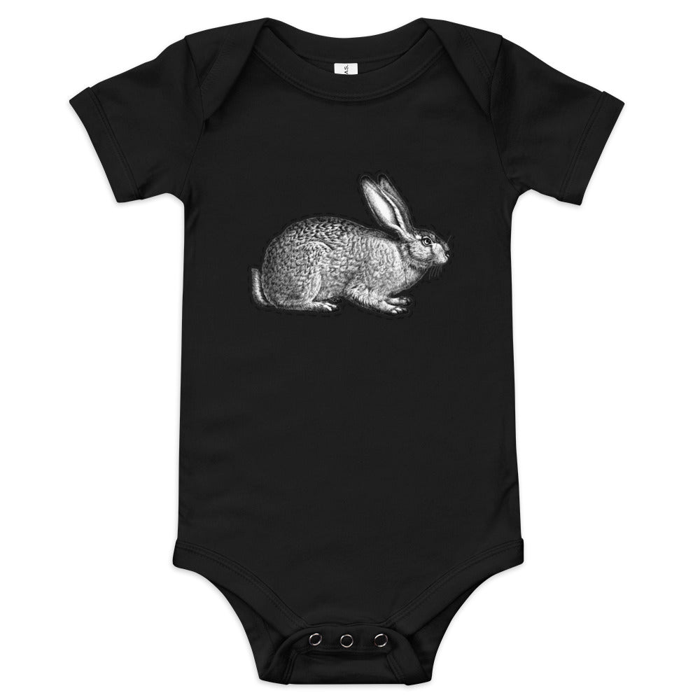 Vintage Rabbit Illustration Onesie