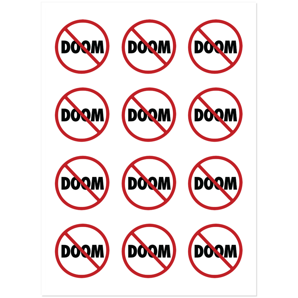 No Doom Stickers