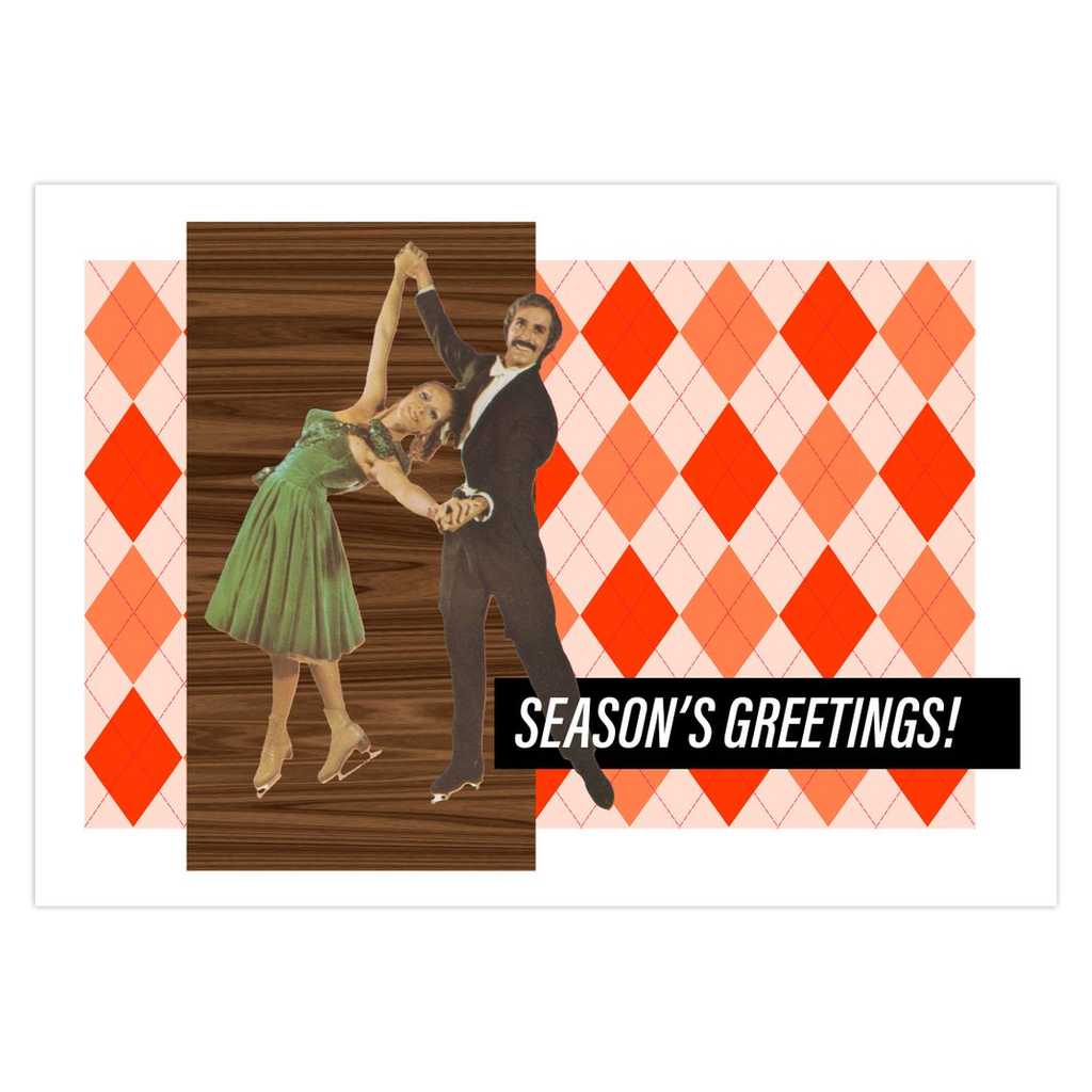 Vintage Argyle Season's Greetings Ice Capades Cards