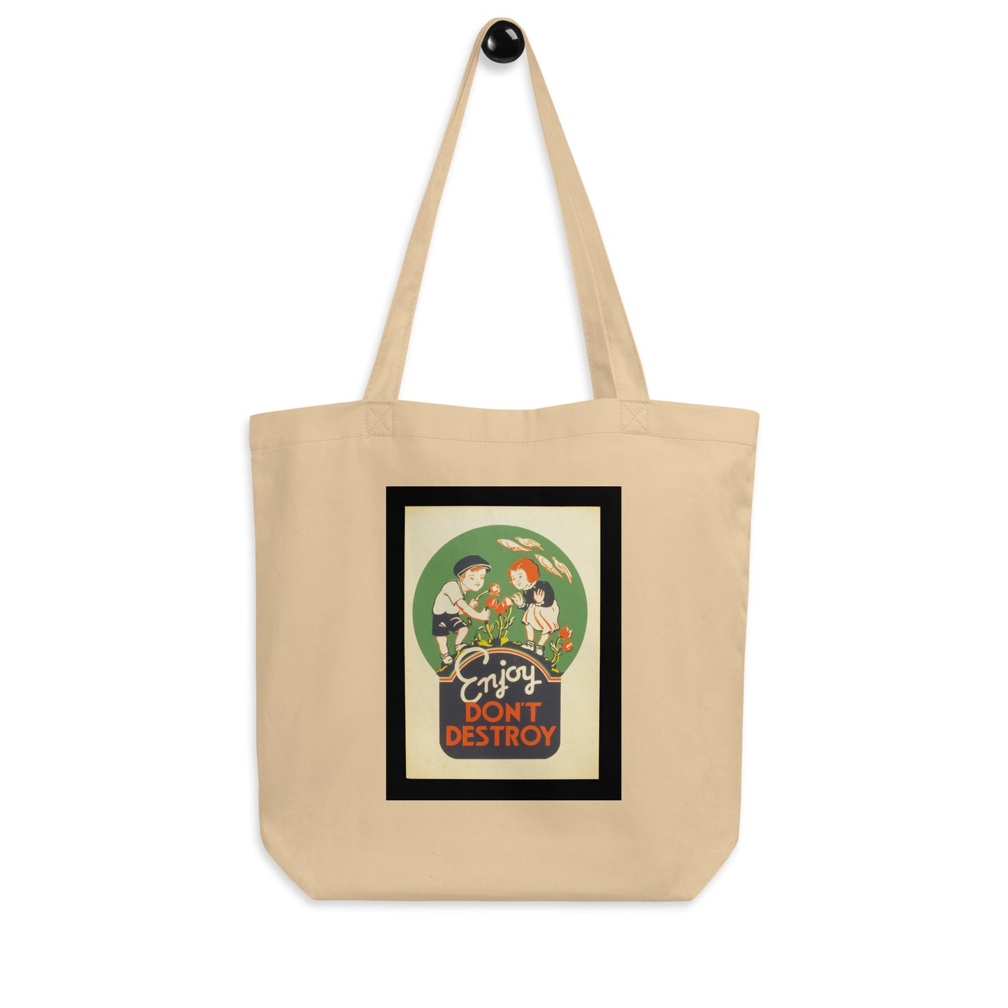 Enjoy, Don't Destroy vintage WPA poster reusable cotton tote bag