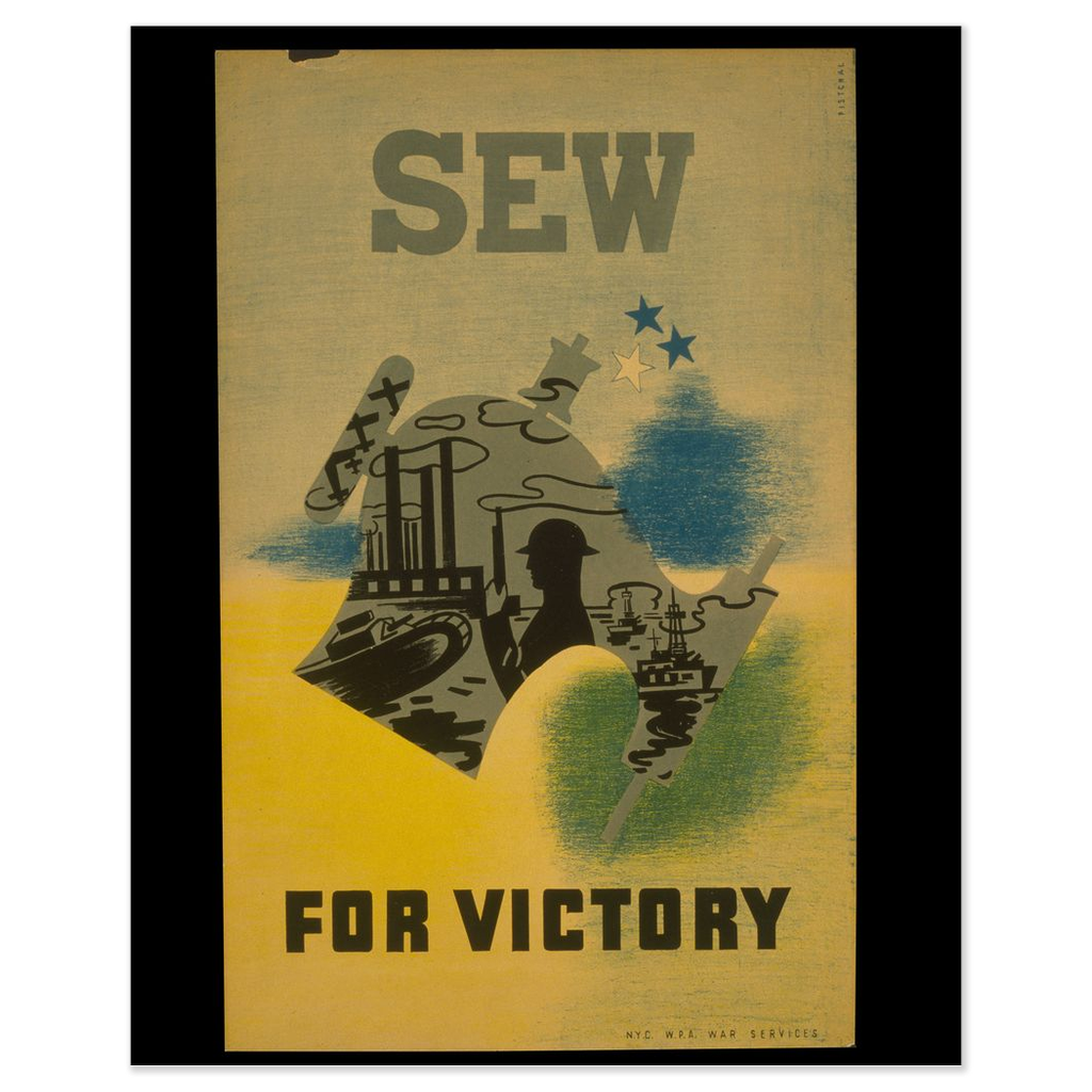 Sew For Victory vintage print