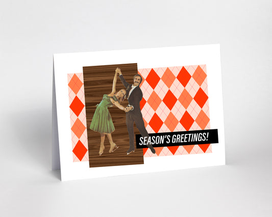 Vintage Argyle Season's Greetings Ice Capades Cards