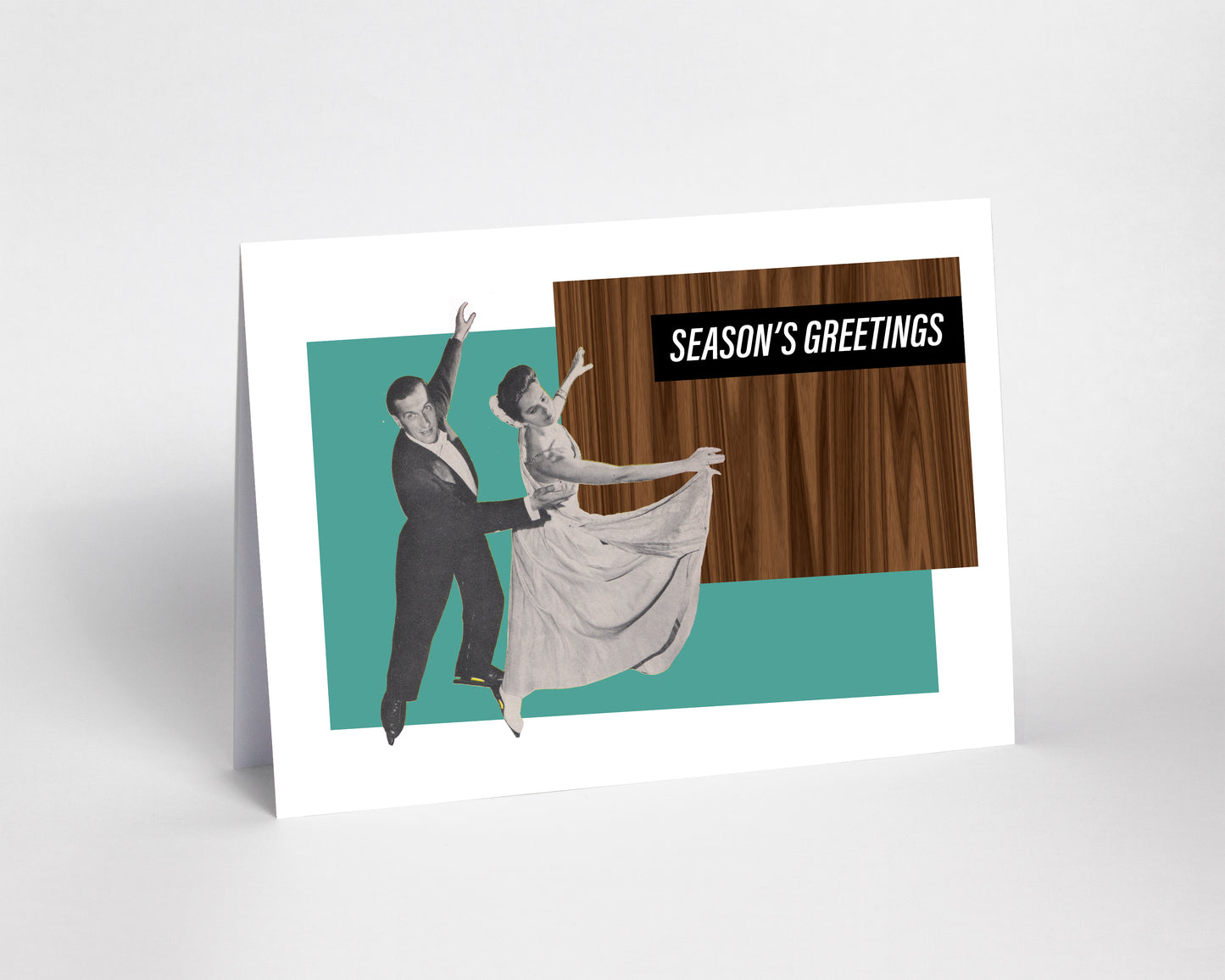 Retro Ice Capades Season's Greetings Cards