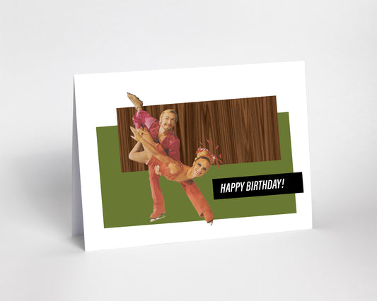 Retro Ice Capades Birthday Cards