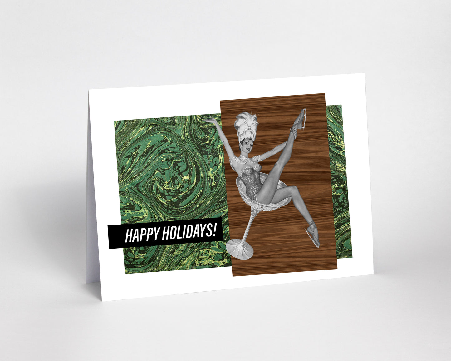 Vintage Ice Capades Happy Holidays Card