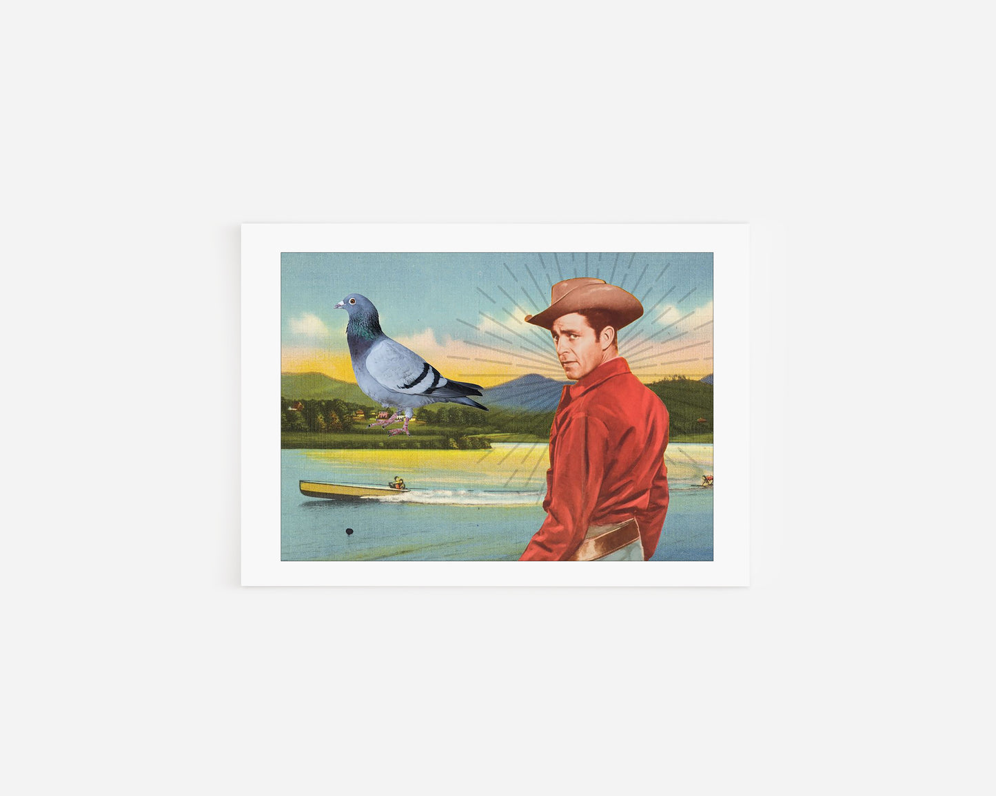 Howdy Ho Pigeon Lake Postcard