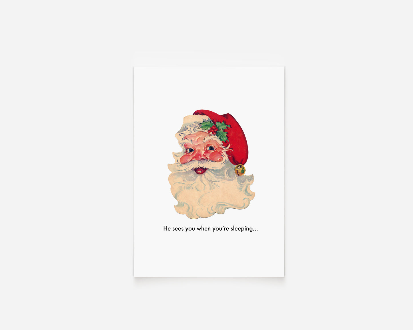 He Sees You When You're Sleeping... holiday postcards