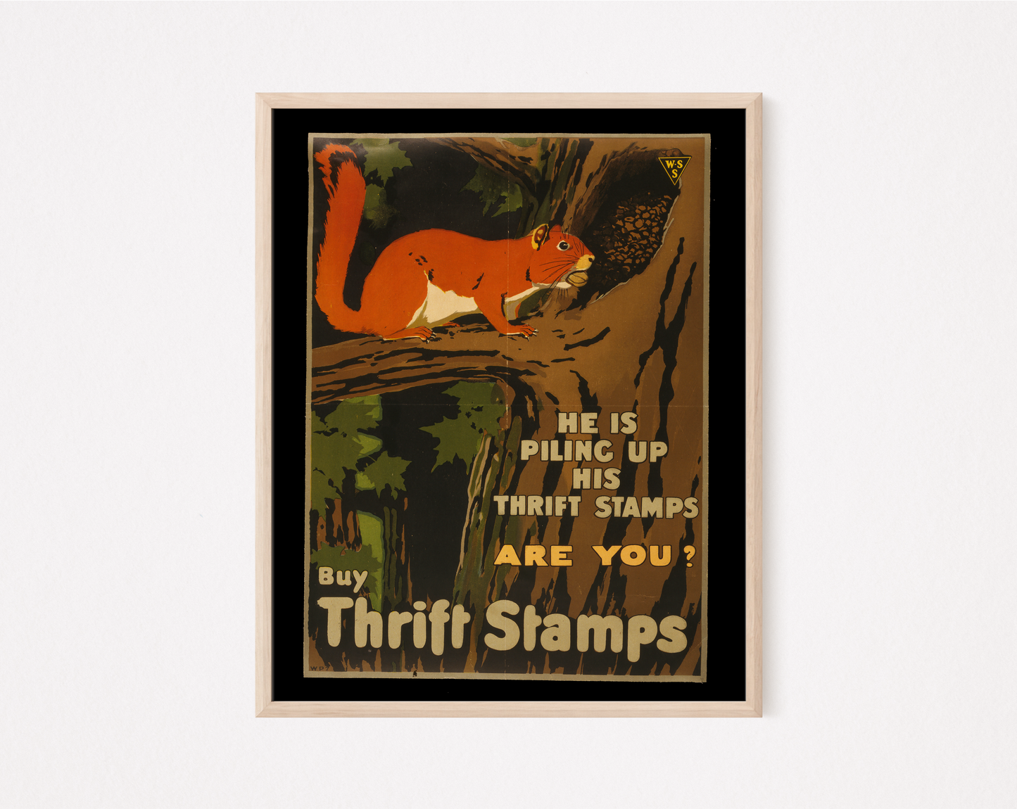 Buy Thrift Stamps Beaver vintage poster