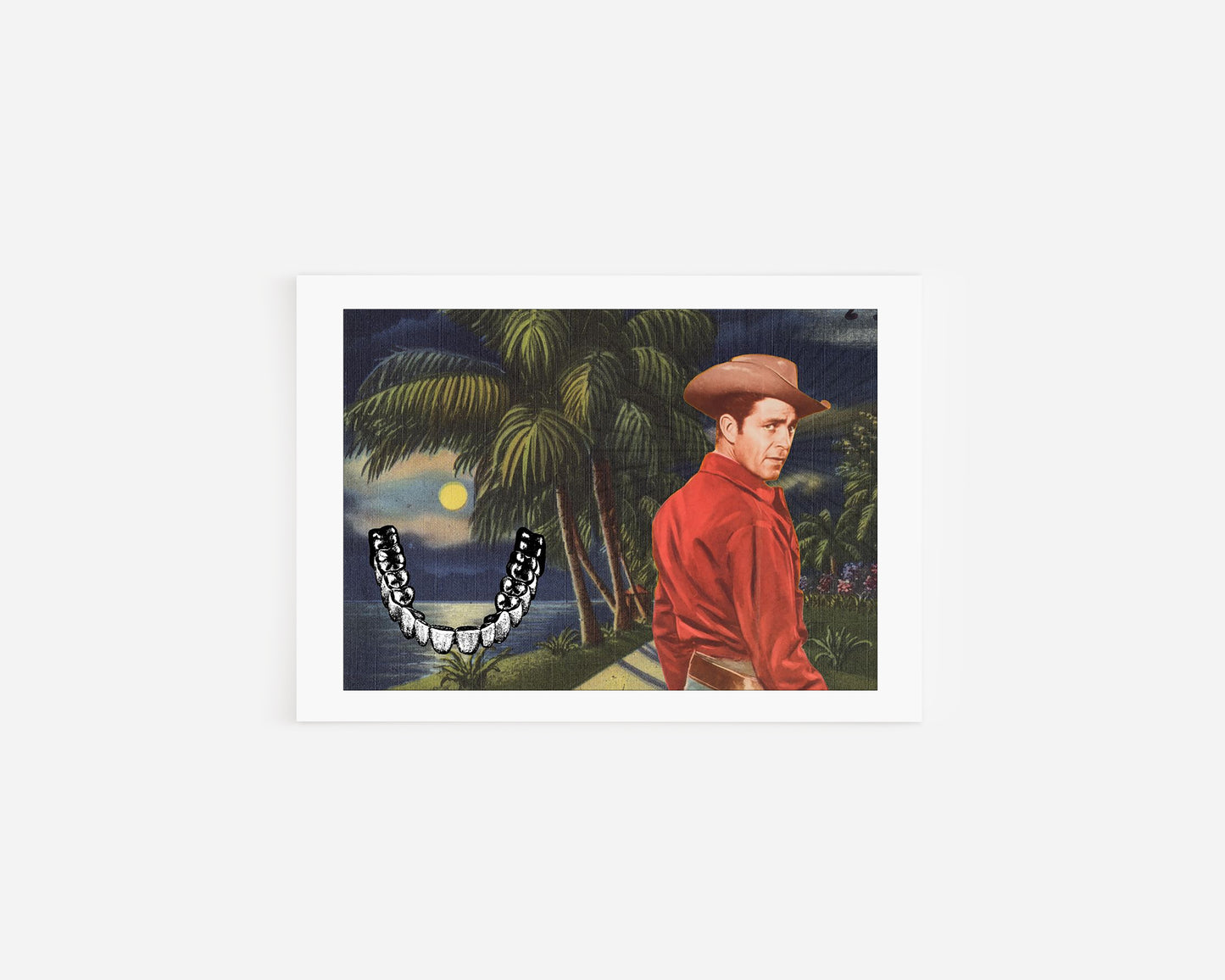 Howdy Ho Tropical Moonlight Postcard