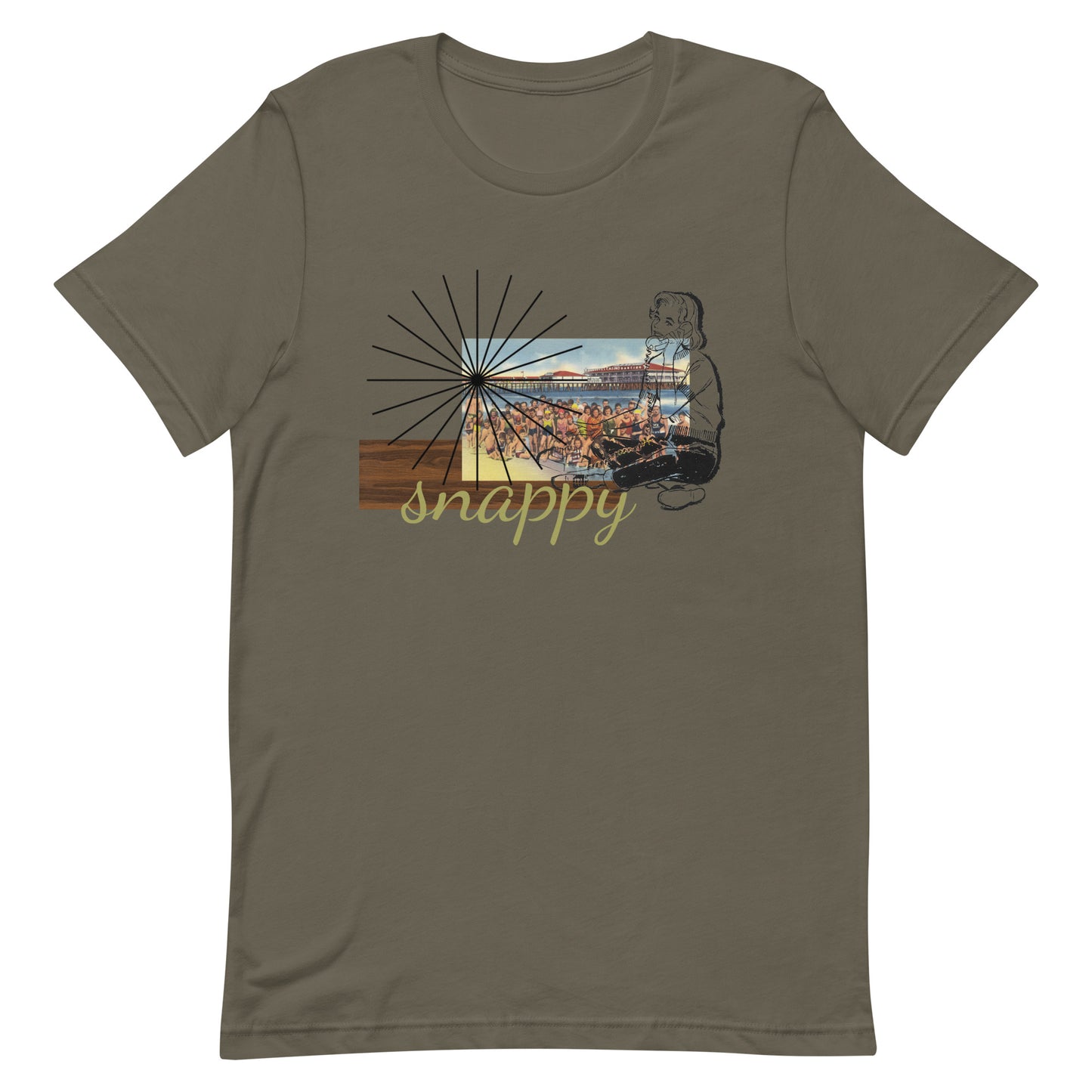 Vintage Beachy Postcard Unisex t-shirt