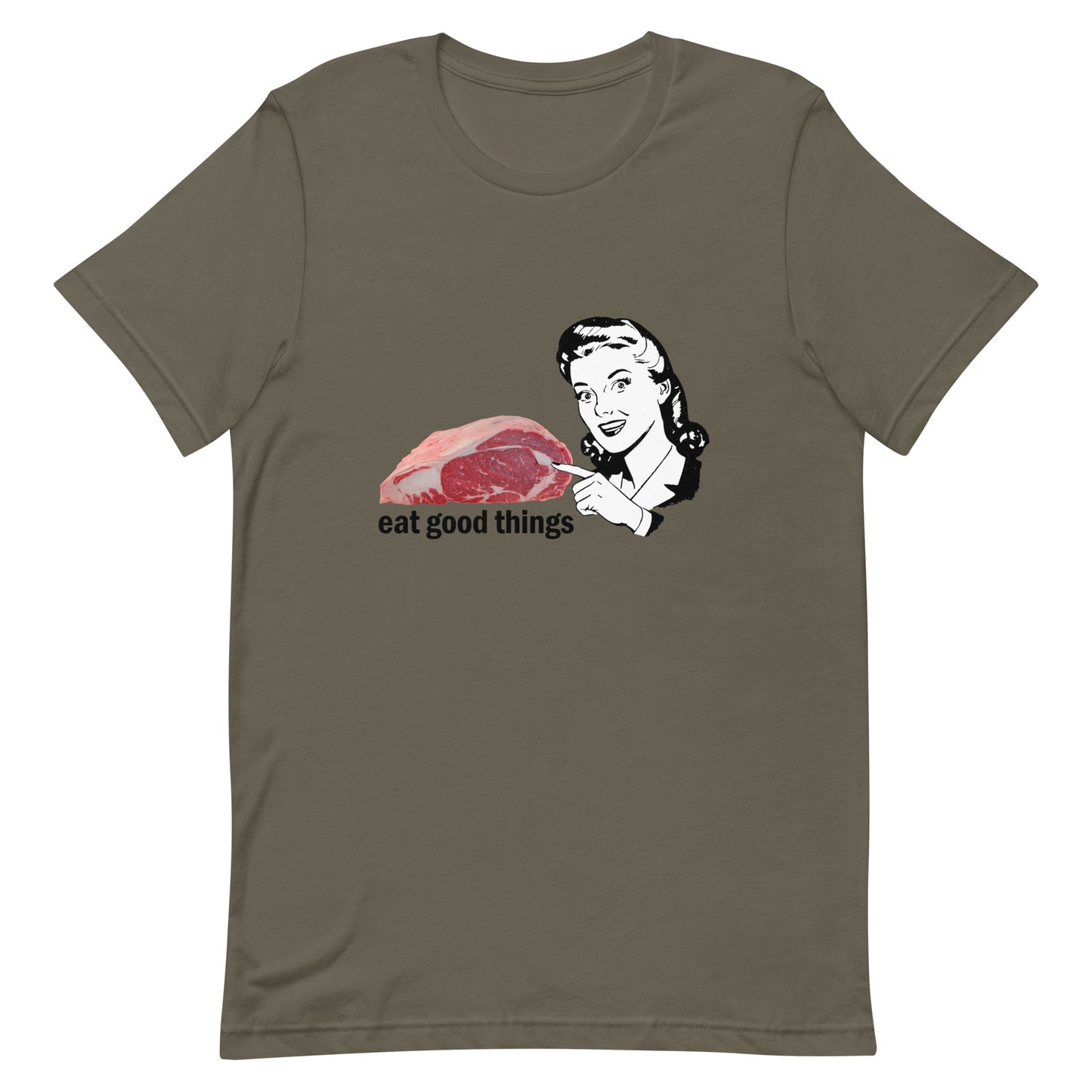 Eat Good Things Retro Unisex t-shirt