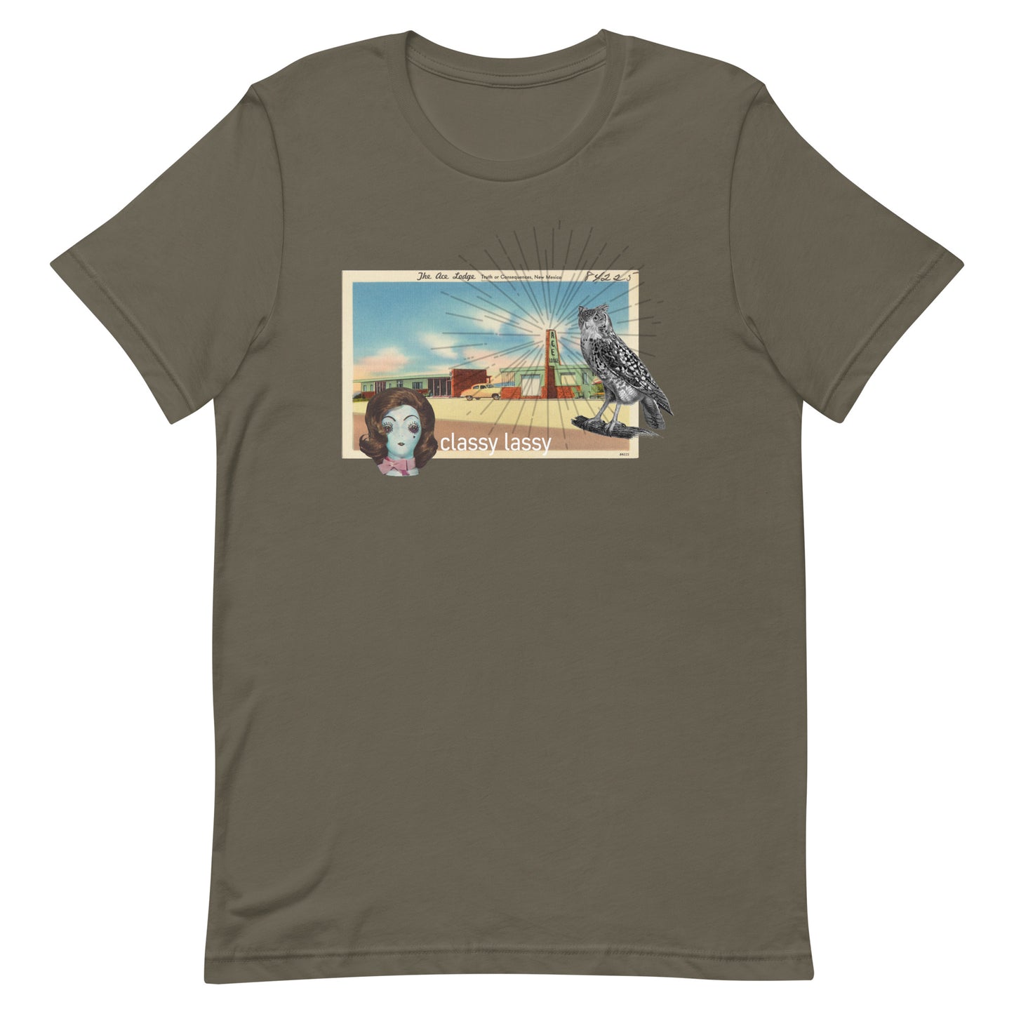 Classy Lassy Vintage Postcard t-shirt