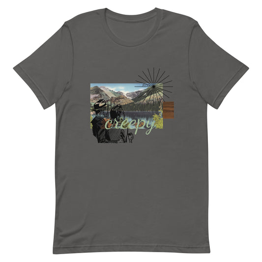 Vintage Mountain Lake Postcard Unisex t-shirt