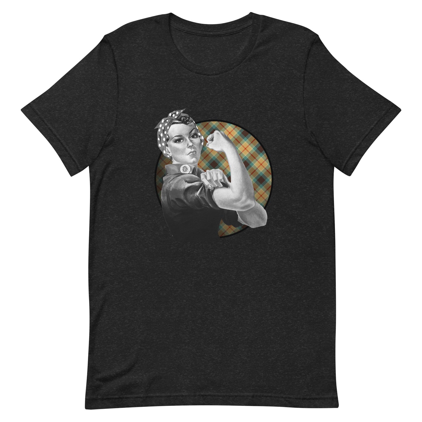 Rosie the Riveter Plaid Unisex t-shirt