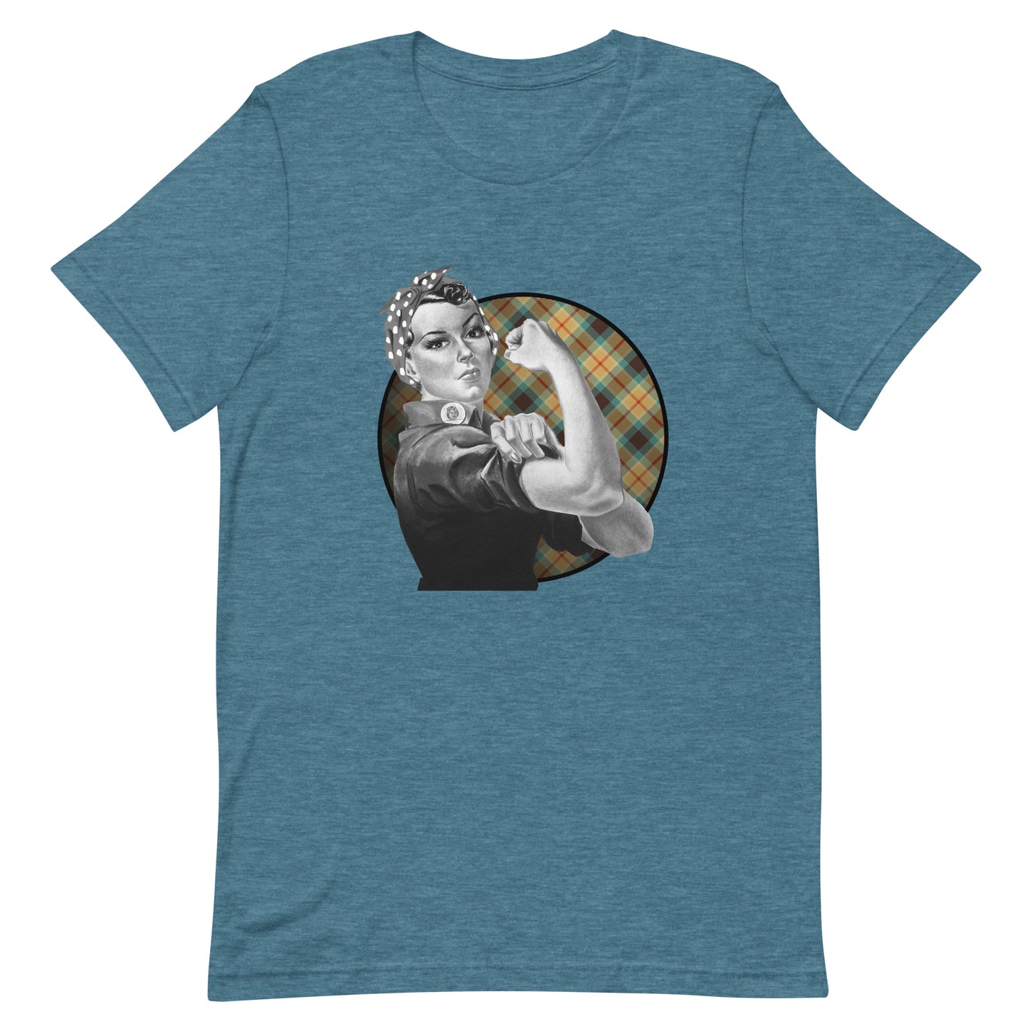 Rosie the Riveter Plaid Unisex t-shirt