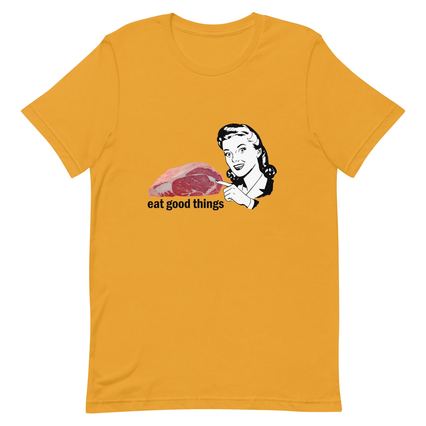 Eat Good Things Retro Unisex t-shirt