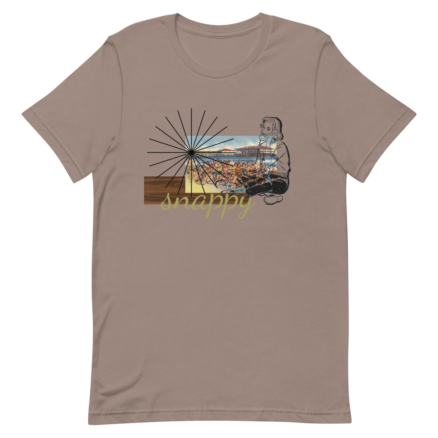 Vintage Beachy Postcard Unisex t-shirt