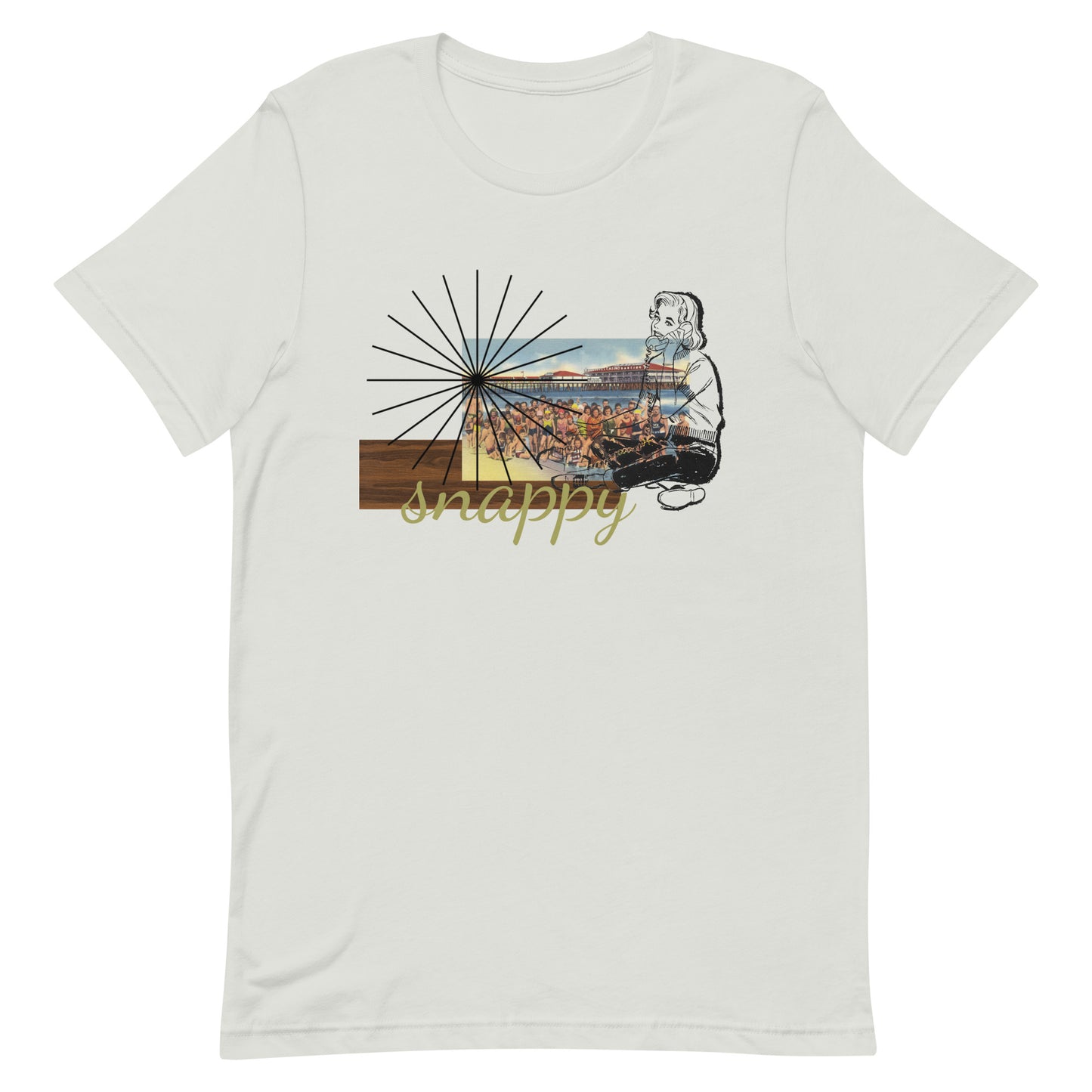 Vintage Beachy Postcard Unisex t-shirt