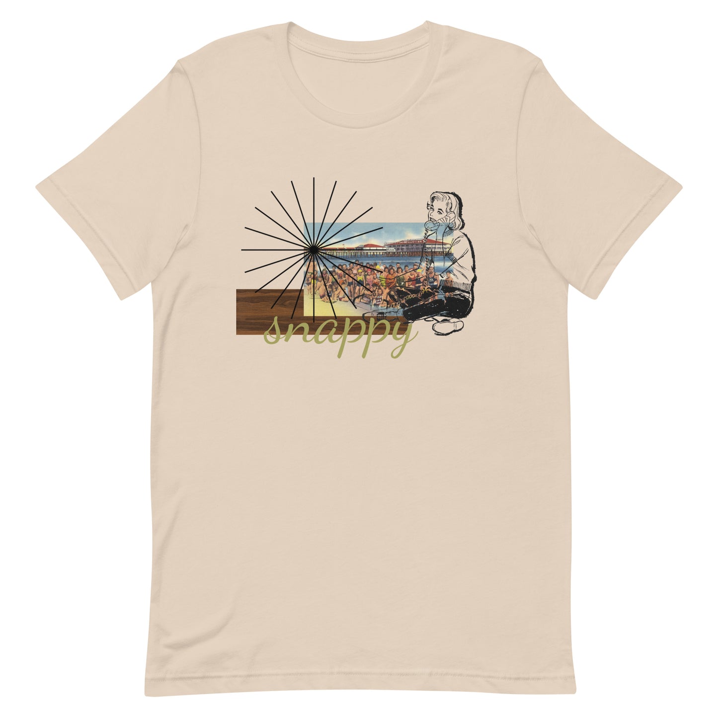 Vintage Beachy Postcard Unisex t-shirt