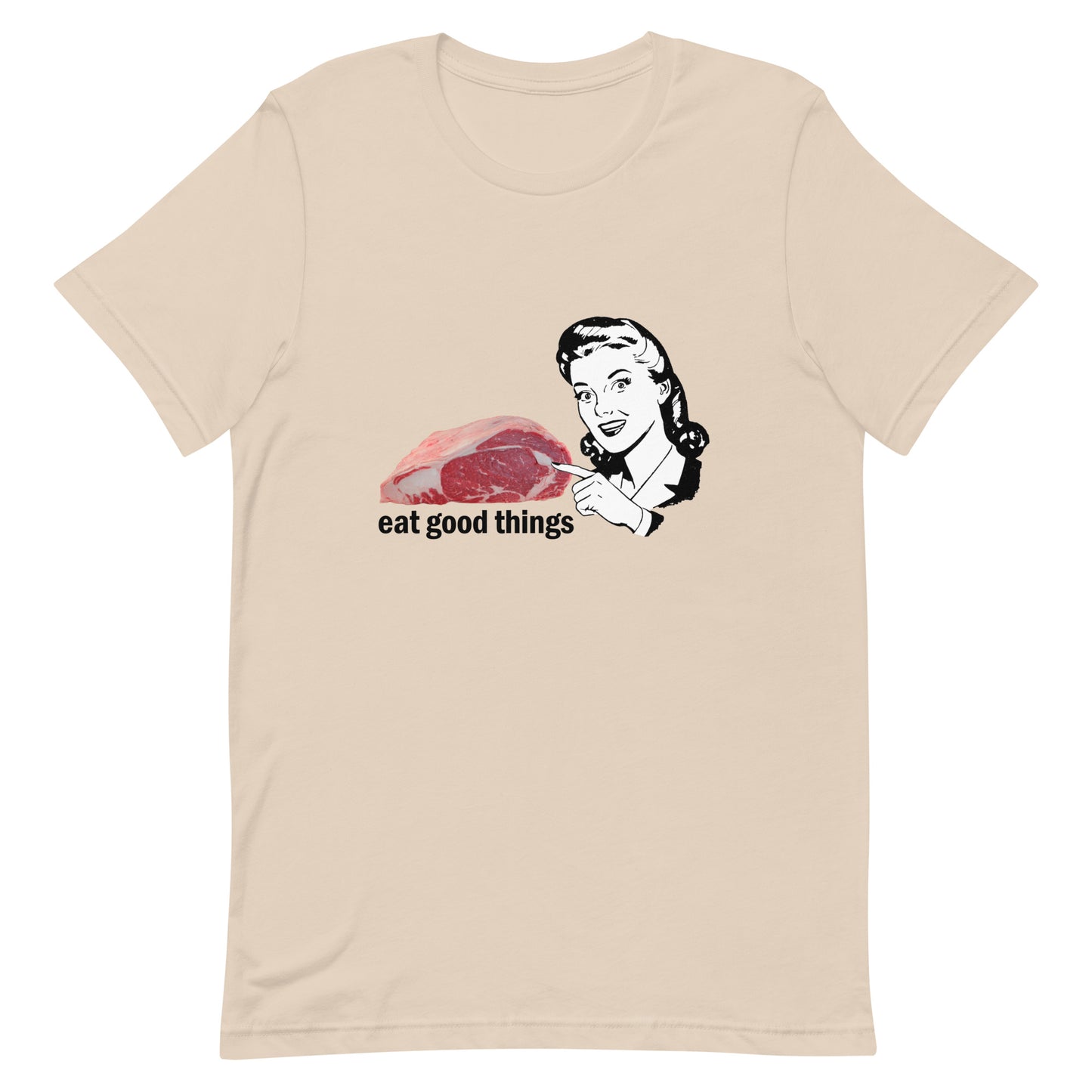 Eat Good Things Retro Unisex t-shirt