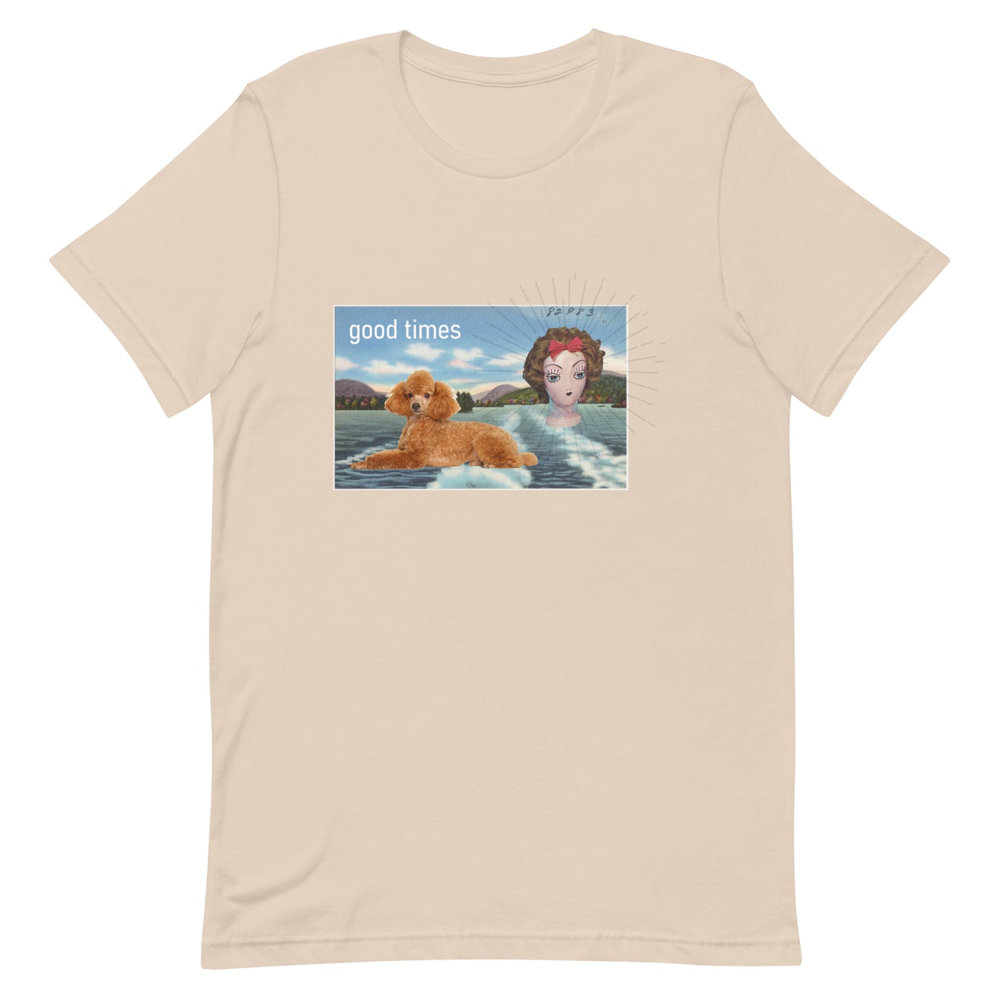 Good Times Vintage Postcard t-shirt