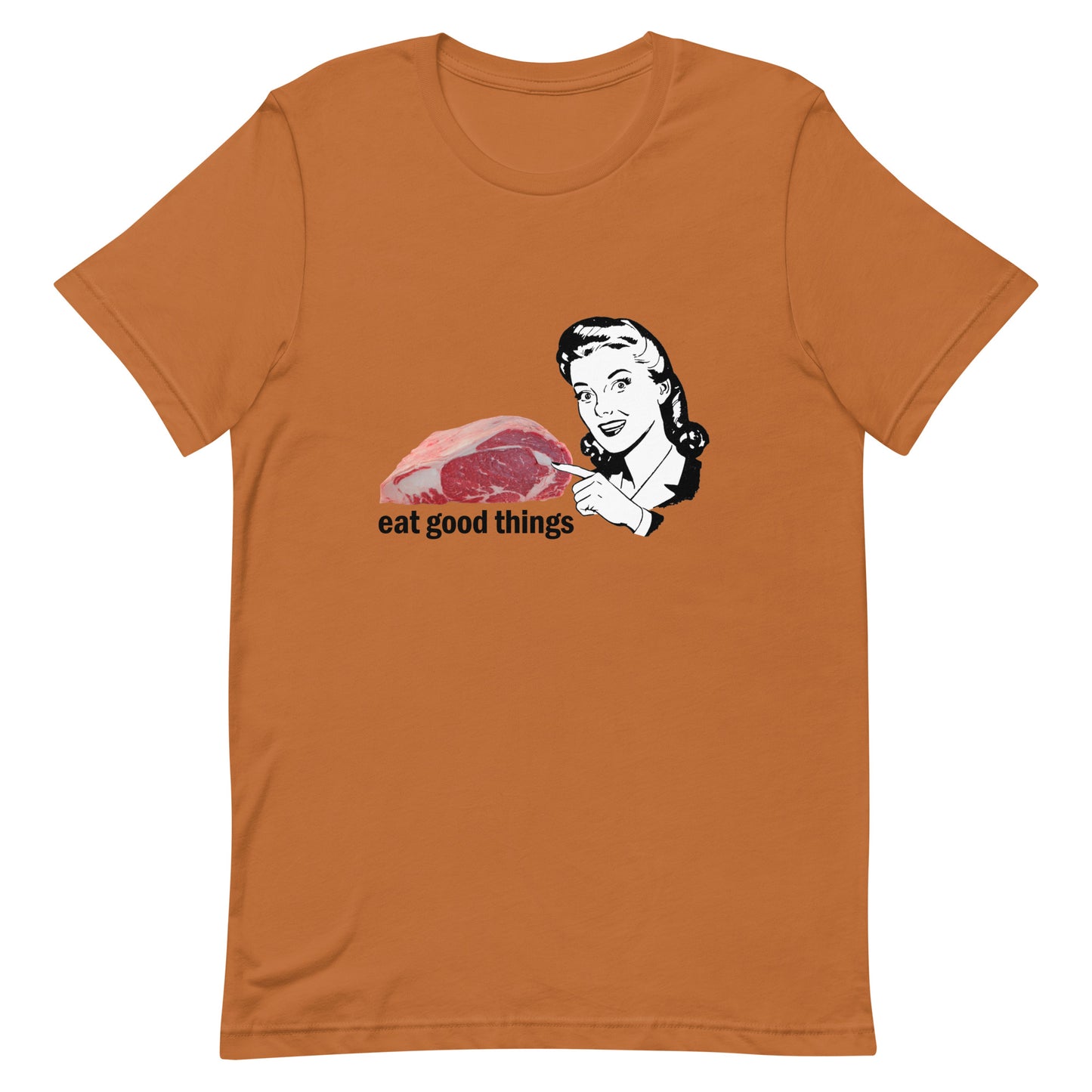 Eat Good Things Retro Unisex t-shirt