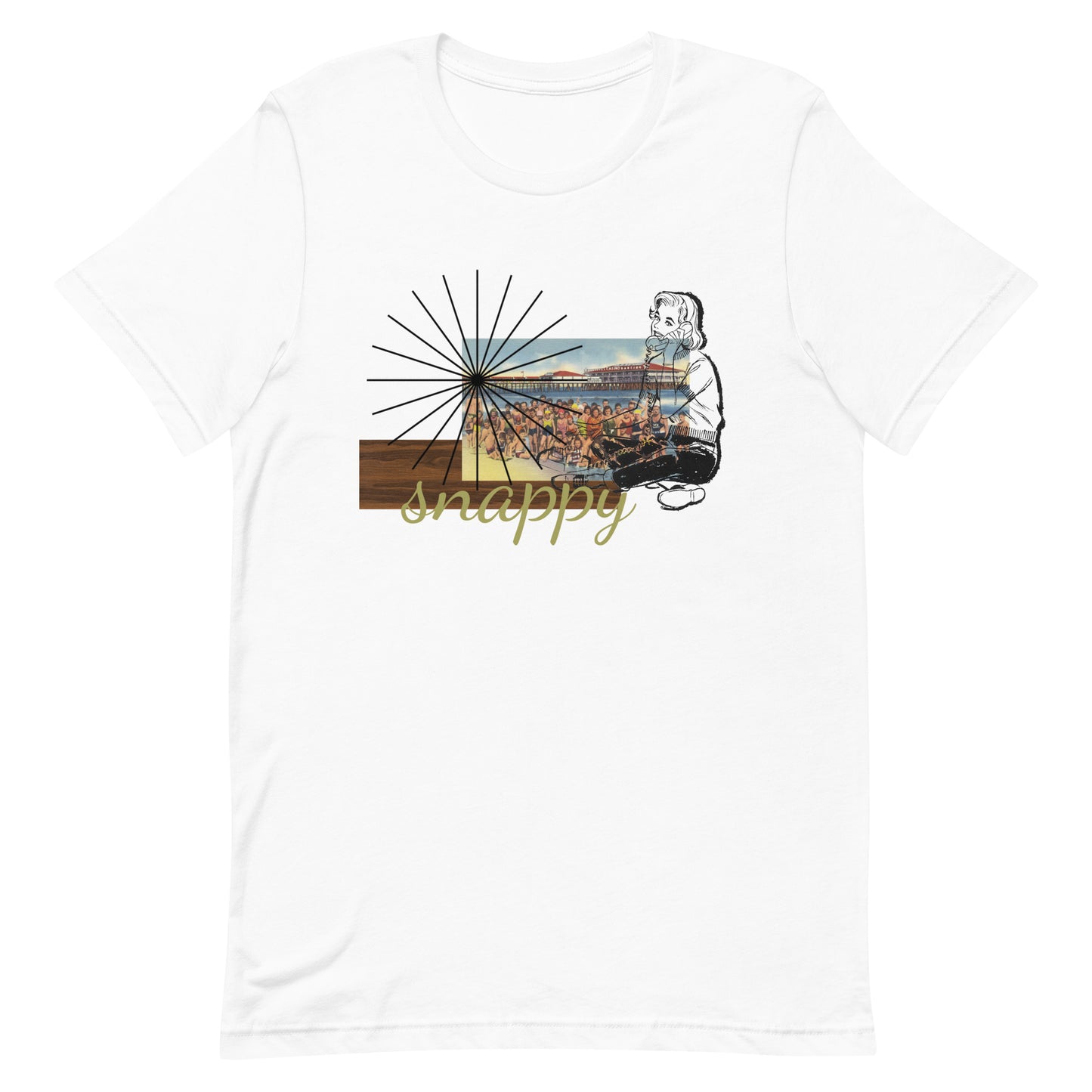 Vintage Beachy Postcard Unisex t-shirt