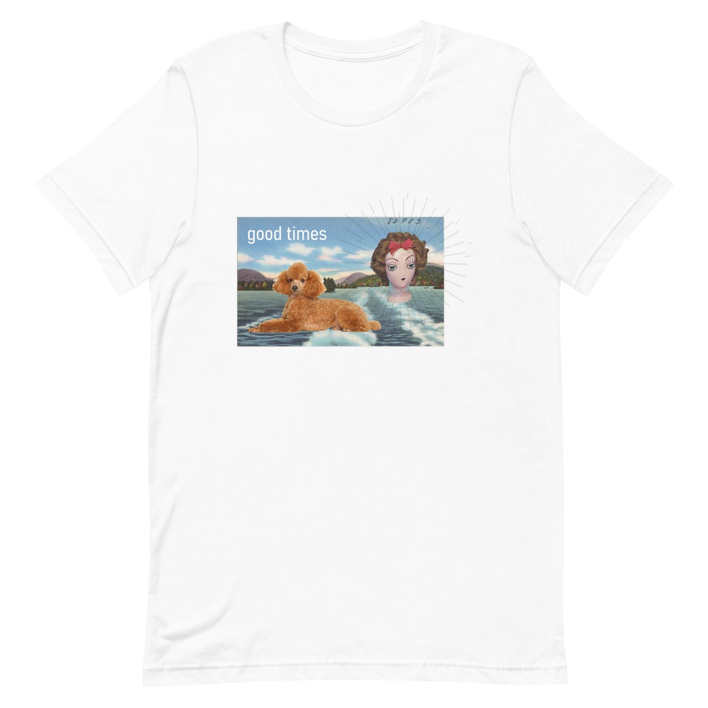 Good Times Vintage Postcard t-shirt