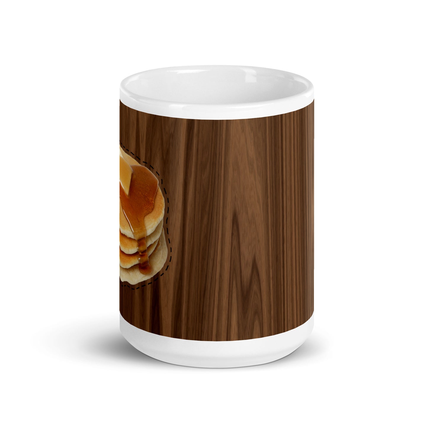 Flapjacks and Wood Grain 15 oz mug