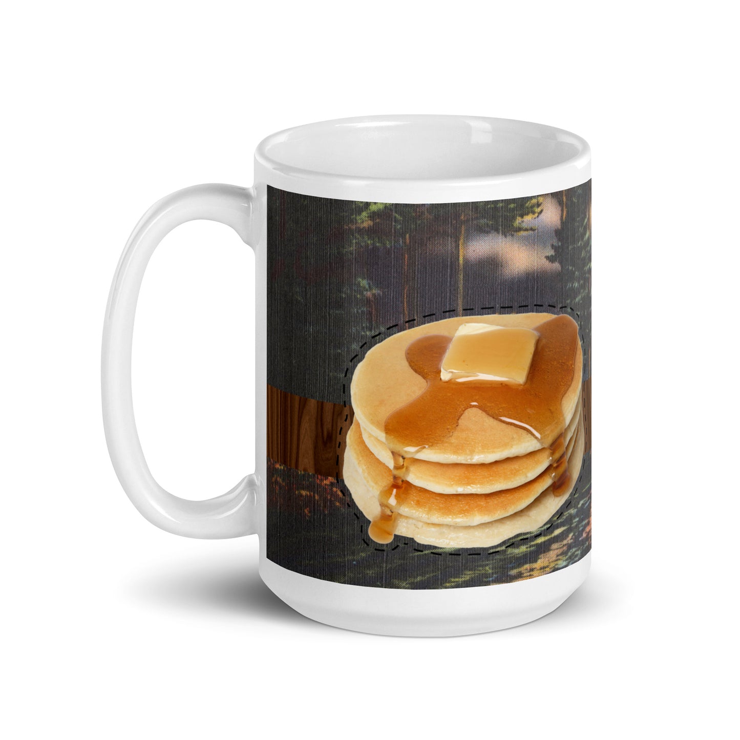 Hello There Flapjacks Vintage Postcard 15 oz mug