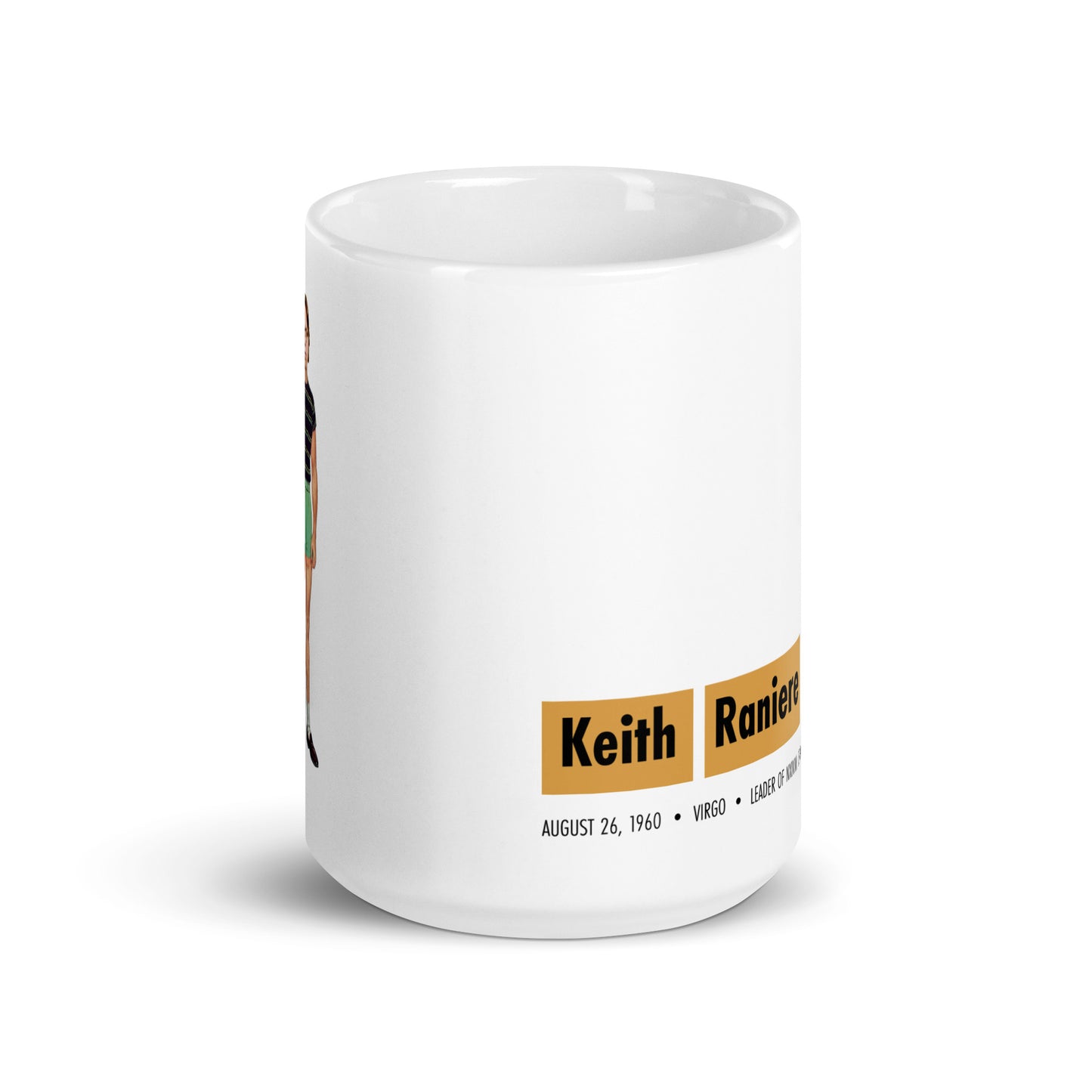 Keith Raniere Cult Leader Paper Doll coffee mug