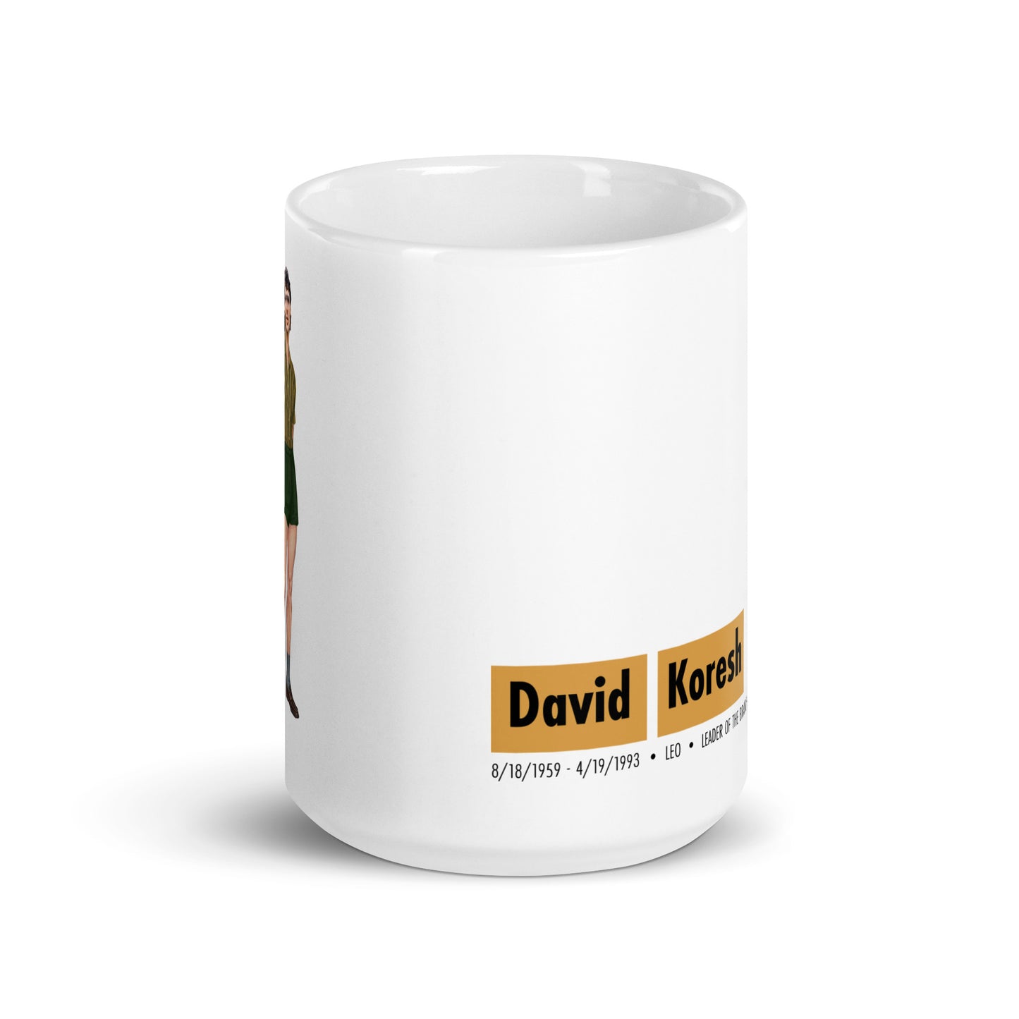 David Koresh Cult Leader Paper Doll coffee mug