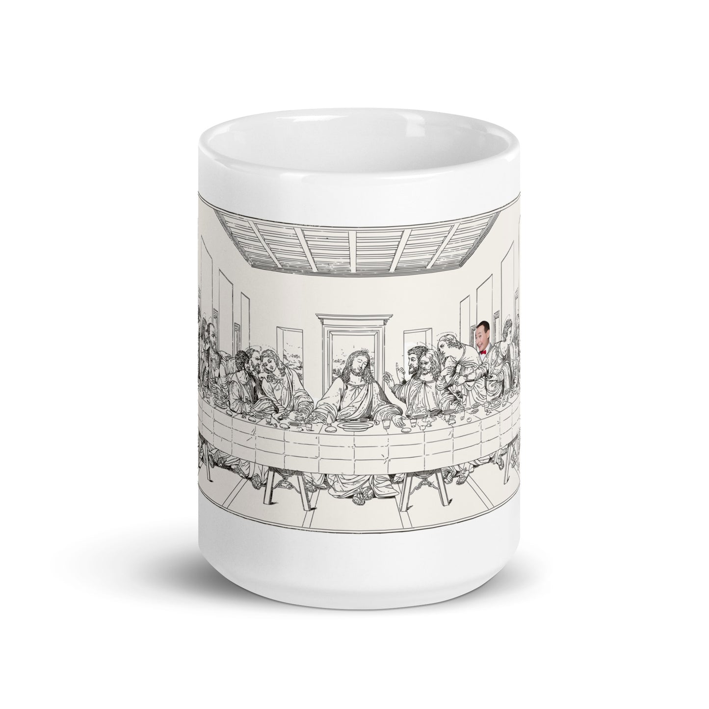 Pee Wee Herman Last Supper coffee mug