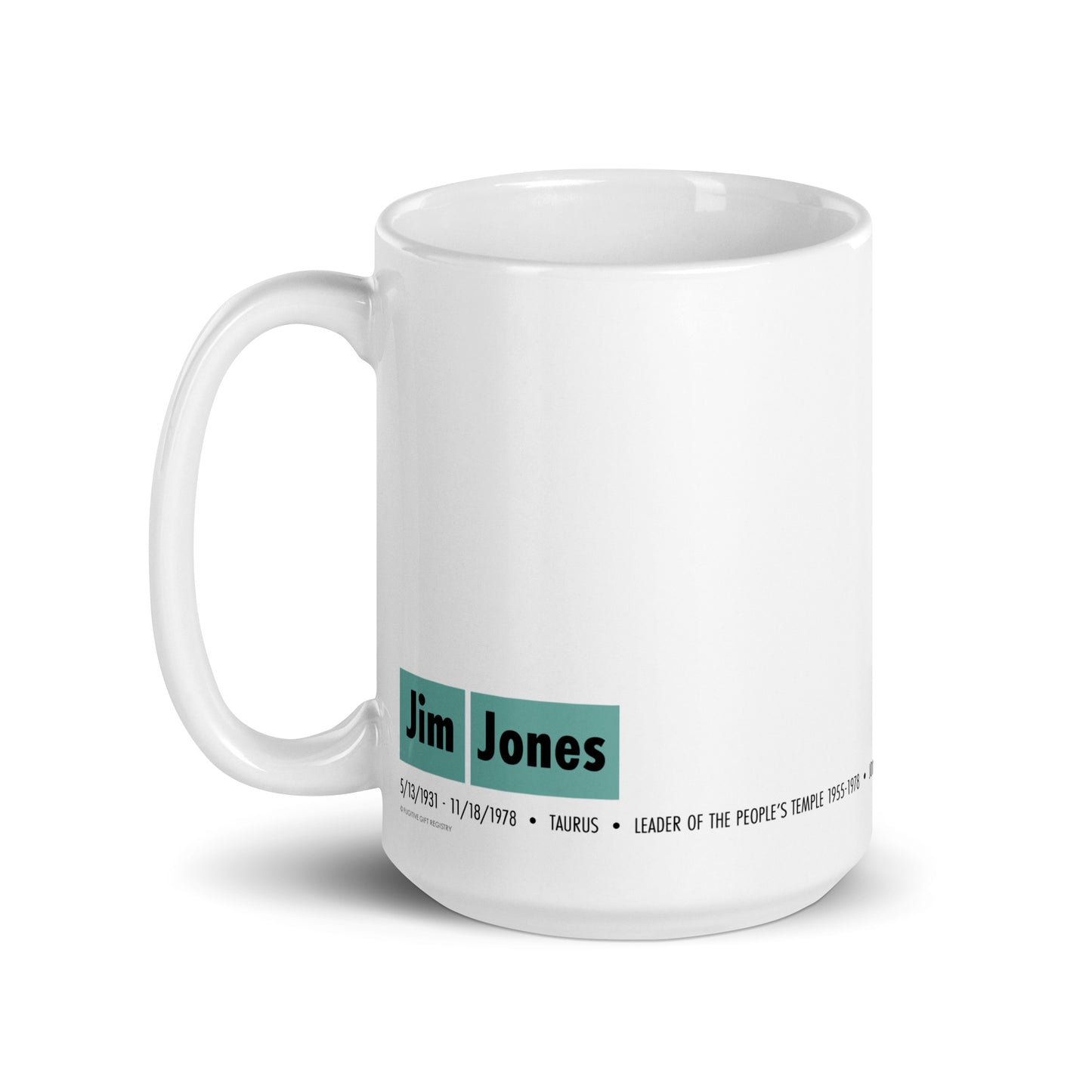 Jim Jones Paper Doll Dress Up coffee mug