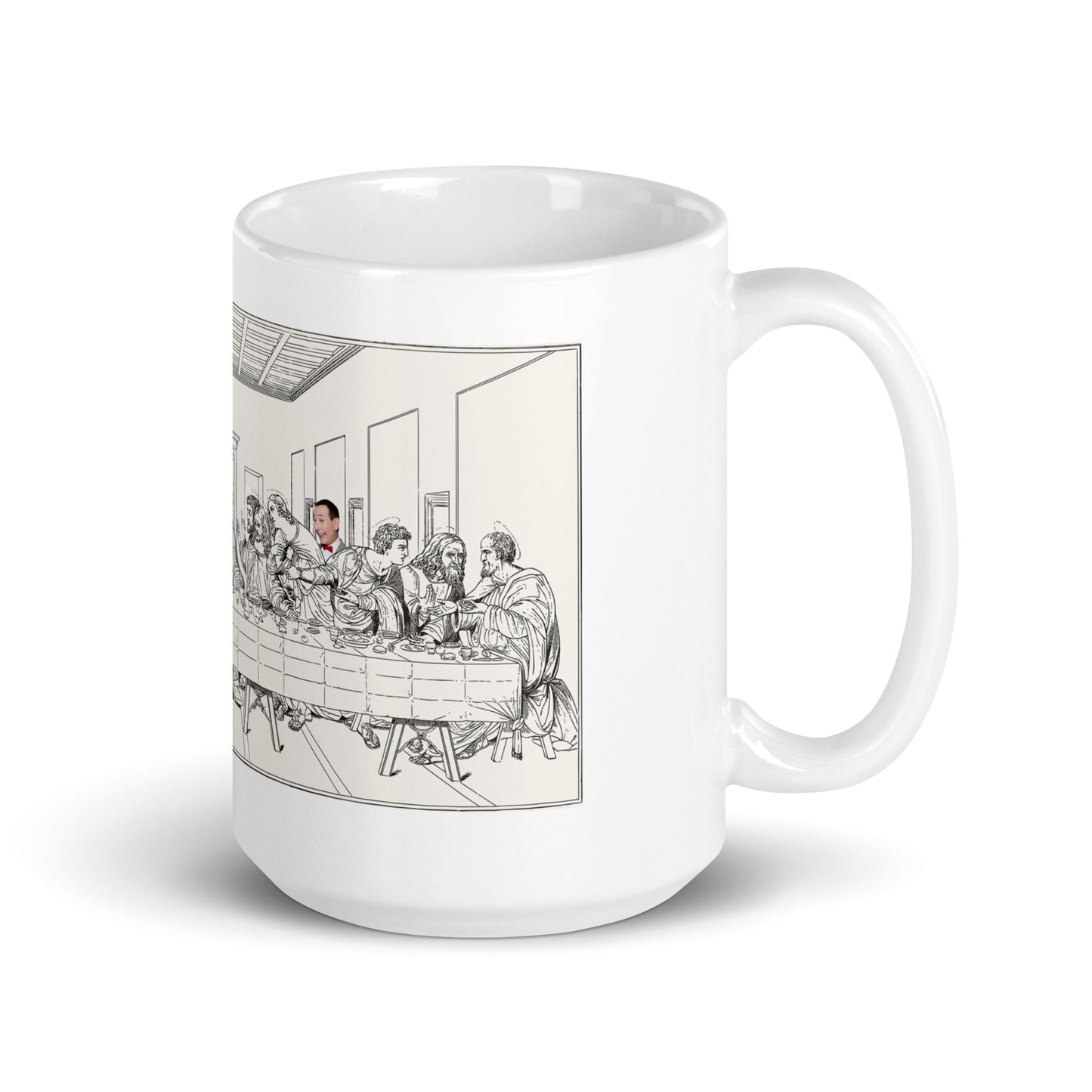 Pee Wee Herman Last Supper coffee mug