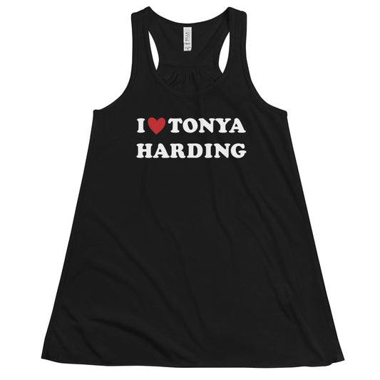 I Heart Tonya Harding Women's Flowy Racerback Tank