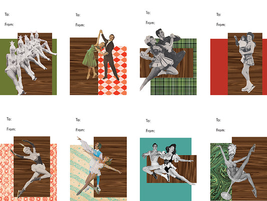 FREE DOWNLOAD Printable Vintage Icecapades Gift Tags